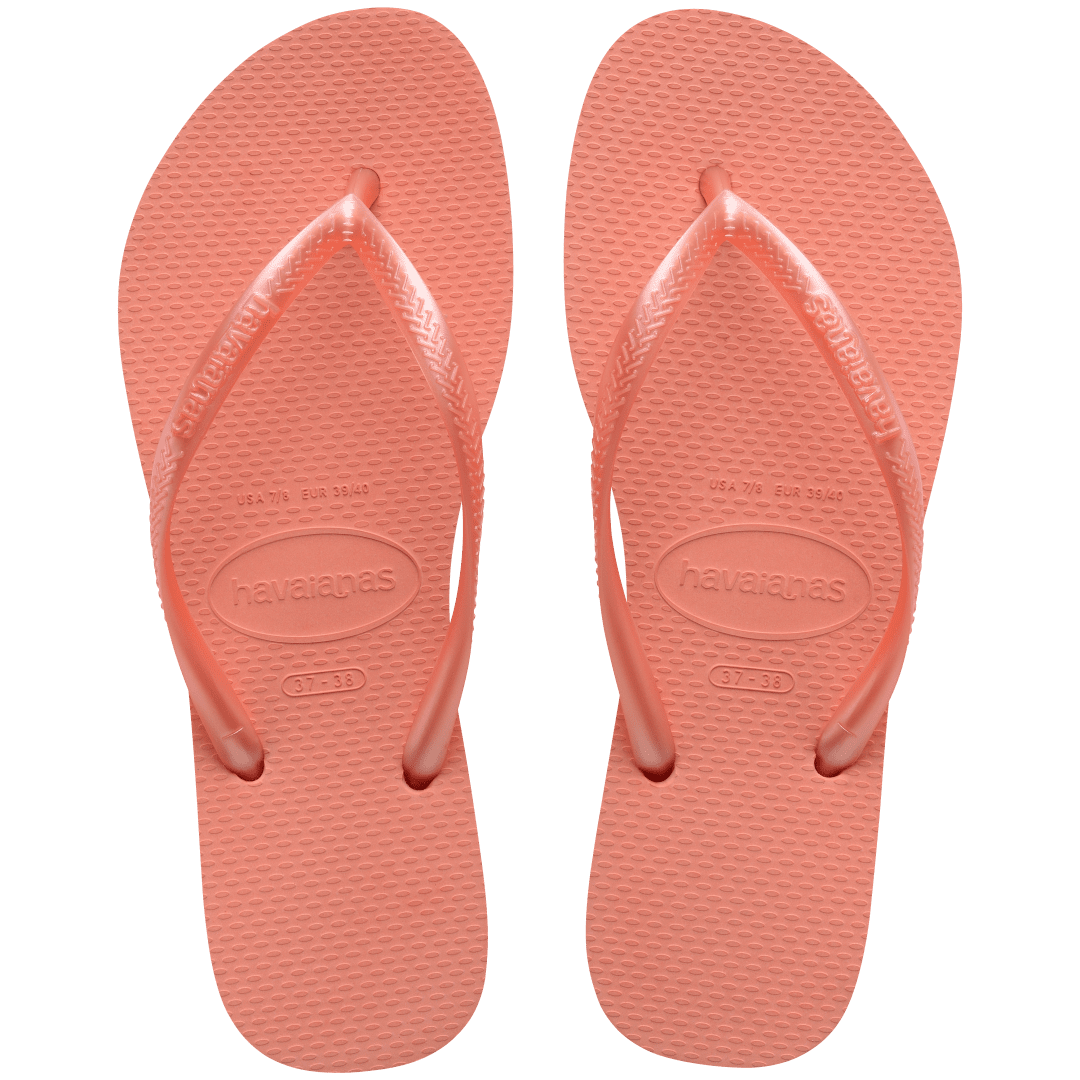 Pink Create Your Own Havaianas Women's Slim Flip Flops Peach Rose