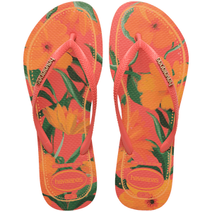 Women's Slim Tropical Flip Flops