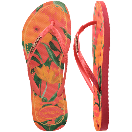 Kids' Tropical Slim Flip Flops