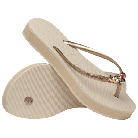 Women's Slim Flatform Luxury Flip Flops