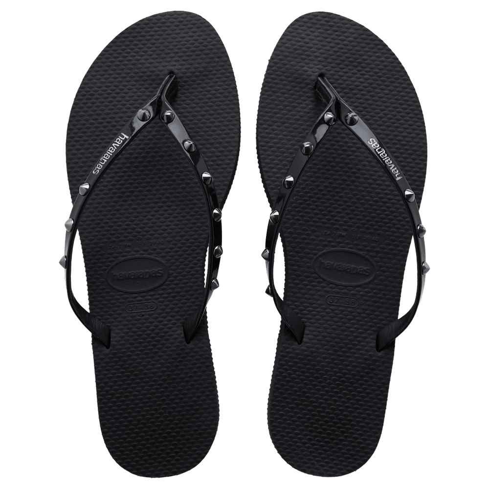Women's You Spikes Flip Flops Black Havaianas - Main Image