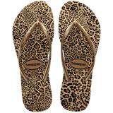 Kids' Slim Animal Print Flip Flops