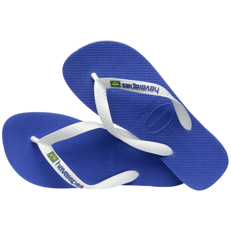 Women's Brazil Logo Flip Flops Marine Blue | Havaianas Women's Brazil Logo Flip Flops Marine Blue | Havaianas