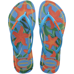 Kids' Tropical Slim Flip Flops
