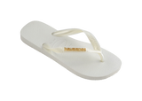 Women's Top Logo Metallic Flip Flops