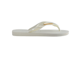 Women's Top Logo Metallic Flip Flops