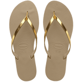 Women's You Metallic Flip Flops