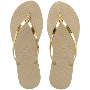 Women's You Metallic Flip Flops