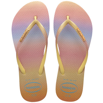 Women's Slim Gradient Sunset Flip Flops