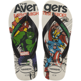 Kids' Marvel's Avengers multicolor flip flop featuring Hulk, Captain America, Thor and Iron Man, top view