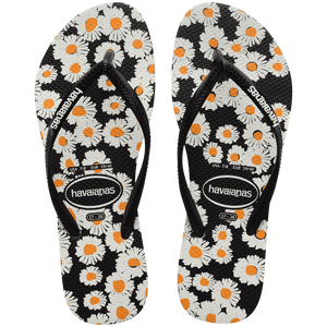Women's Slim Daisy Flip Flops