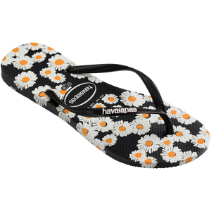 Women's Slim Daisy Flip Flops