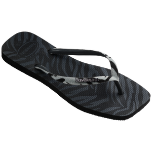 Women's Velvet Slim Square Flip Flops