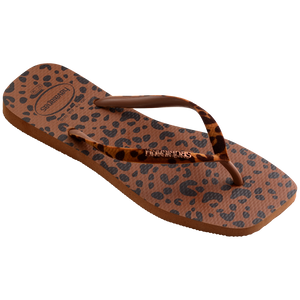 Women's Velvet Slim Square Flip Flops