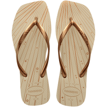 Women's Slim Square Fireworks Flip Flops