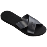 Women's Aqua Metallic Sandals