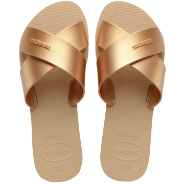 Women's Aqua Metallic Sandals