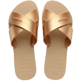 Women's Aqua Metallic Sandals