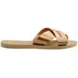 Women's Aqua Metallic Sandals
