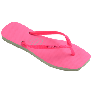 Women's Slim Square Glitter Flip Flops