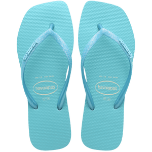 Women's Slim Square Glitter Flip Flops