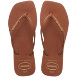 Women's Slim Square Logo Pop Up Flip Flops