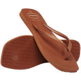 Women's Slim Square Logo Pop Up Flip Flops