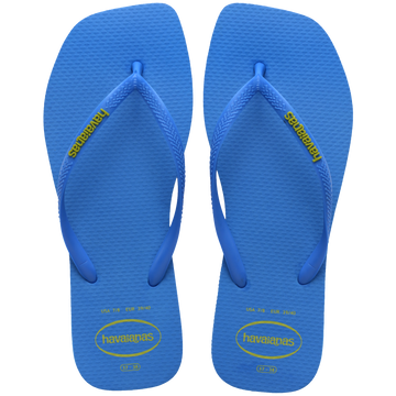 Women's Slim Square Logo Pop Up Flip Flops
