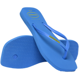 Women's Slim Square Logo Pop Up Flip Flops