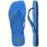 Women's Slim Square Logo Pop Up Flip Flops