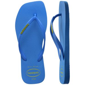 Women's Slim Square Logo Pop Up Flip Flops