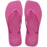 Women's Slim Square Logo Pop Up Flip Flops