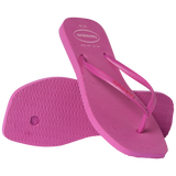 Women's Slim Square Logo Pop Up Flip Flops