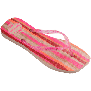 Women's Slim Square Folia Flip Flops