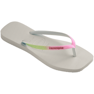 Women's Slim Square Glitter Mix Flip Flops
