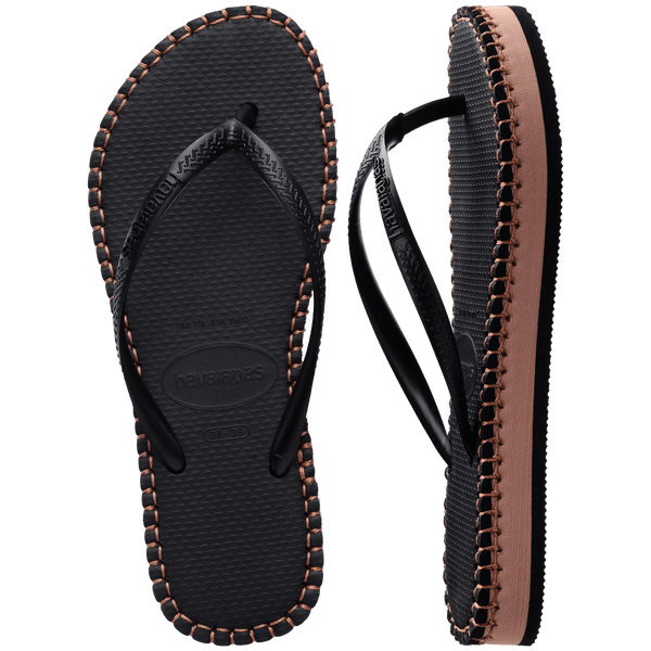 Women's Flatform Loop Slim Flip Flop Black | Havaianas