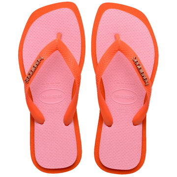Women's Top Square Fusion Flip Flops