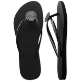 Women's Slim Crystal Glow Flip Flop