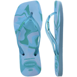 Women's Slim Square Jelly Flip Flops