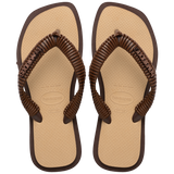 Women's Top Square Fusion Boho Flip Flops