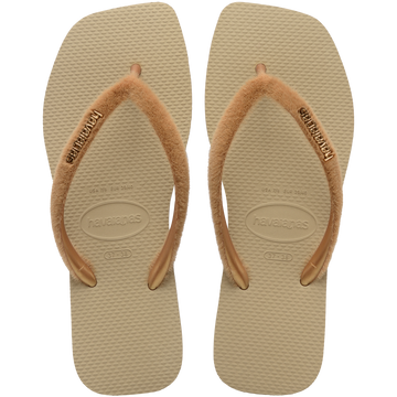 Women's Plush Slim Square Flip Flops