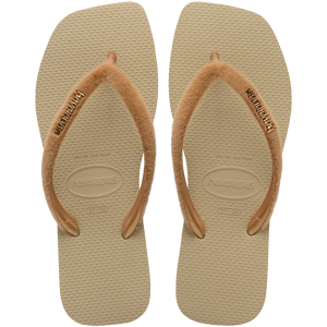 Women's Plush Slim Square Flip Flops