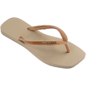 Women's Plush Slim Square Flip Flops