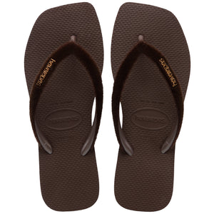 Women's Plush Slim Square Flip Flops