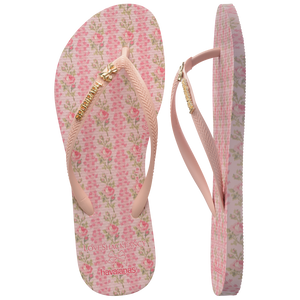 Kids' LoveShackFancy Blooming Heirloom Slim Flip Flops