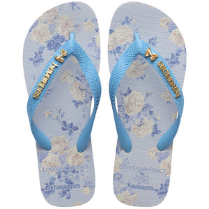 Kids' LoveShackFancy Everblooming Rosettes Top Flip Flops