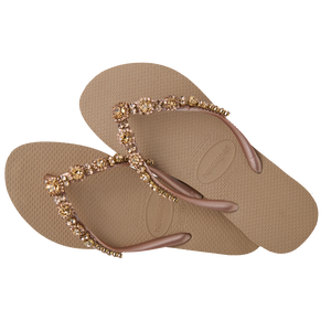 Women's Slim Crystal Timeless Romance Flip Flops