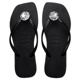 Women's Slim Square Centenary Diamond Flip Flops