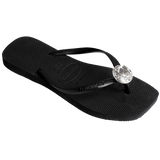 Women's Slim Square Centenary Diamond Flip Flops