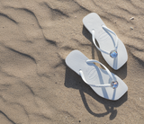 Women's Slim Square Centenary Diamond Flip Flops